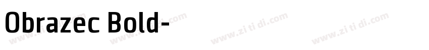 Obrazec Bold字体转换